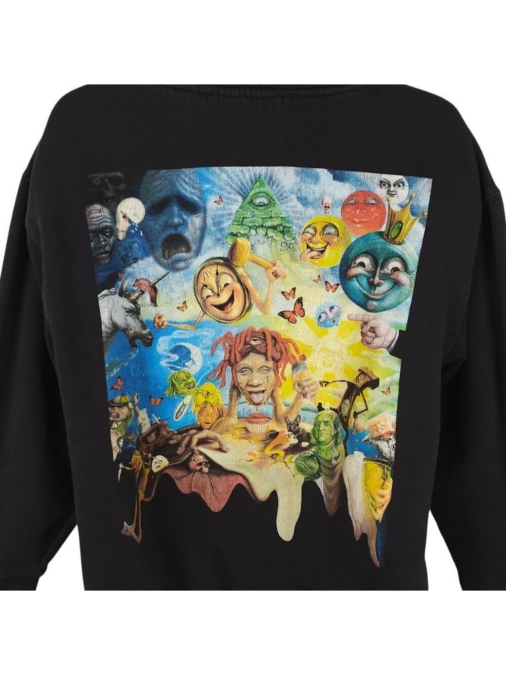 Trippie Redd Sweatshirt Hoodie Mens Size Large Black Lifes A Trip Album Art